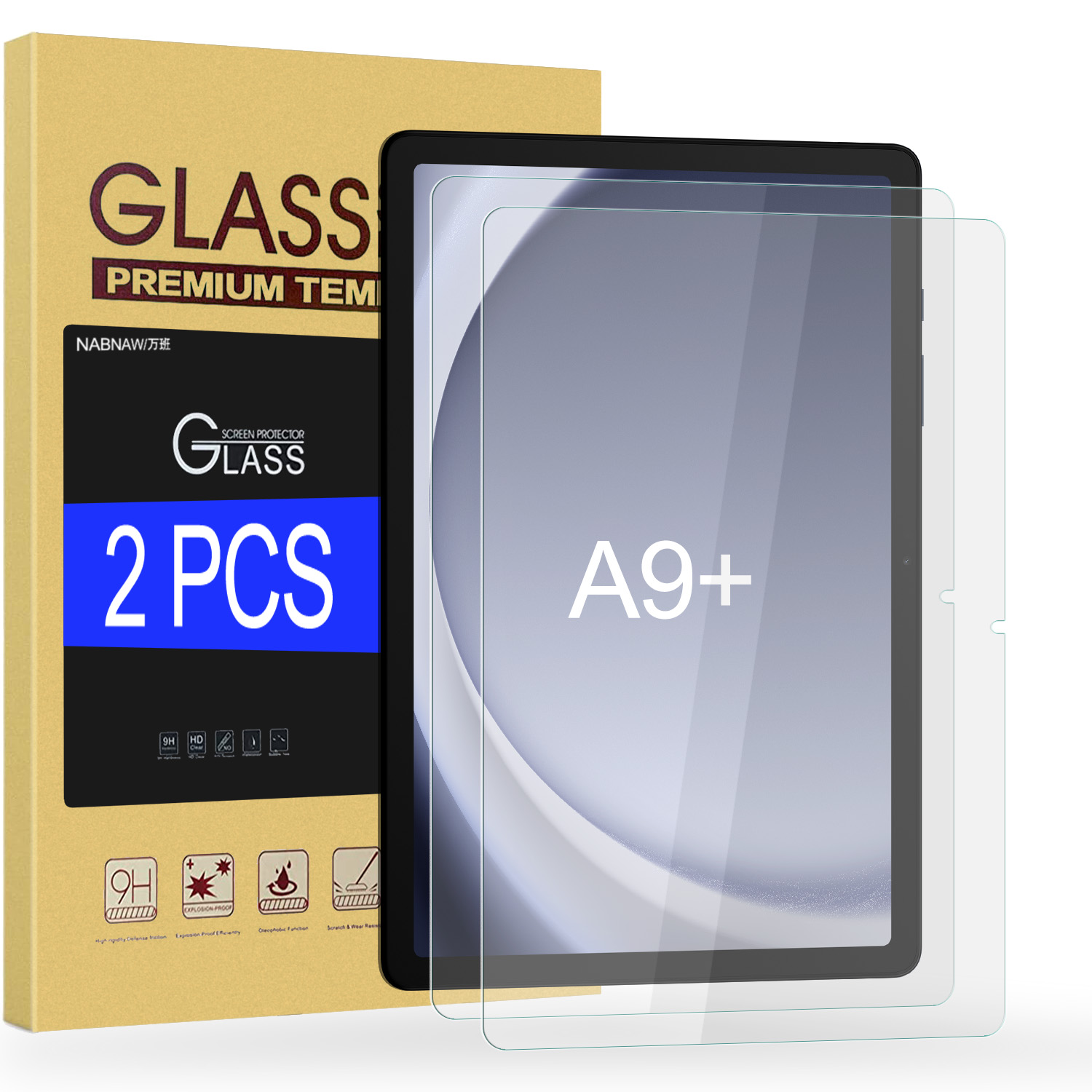 Galaxy Tablet Accessories - 2 ชิ้น HD Scratch Proof Screen