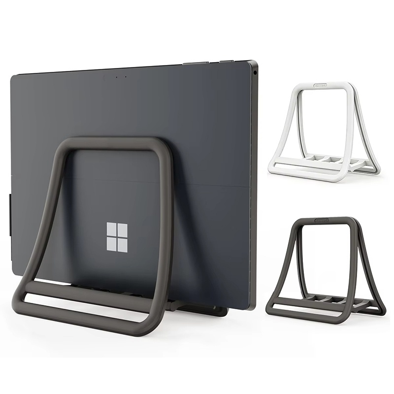 Dell Tablet Accessories - ขาตั้งแล็ปท็อปแนวตั้งอเนกประสงค์ ที่วางแล็ปท็อปแบบตั้งโต๊ะ ขาตั้งแท็บเล็ตแบบพับได้ สำหรับ Macbook Air