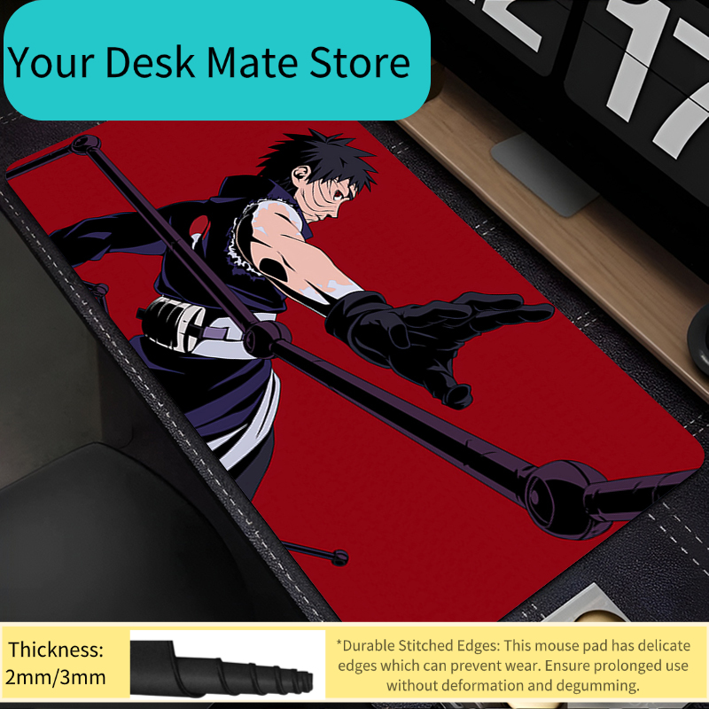 Tablet Accessories For Gaming - แผ่นรองเมาส์ขนาด 90x40 ซม. ลายอนิเมะนารูโตะ โอบิโตะ อุจิวะ