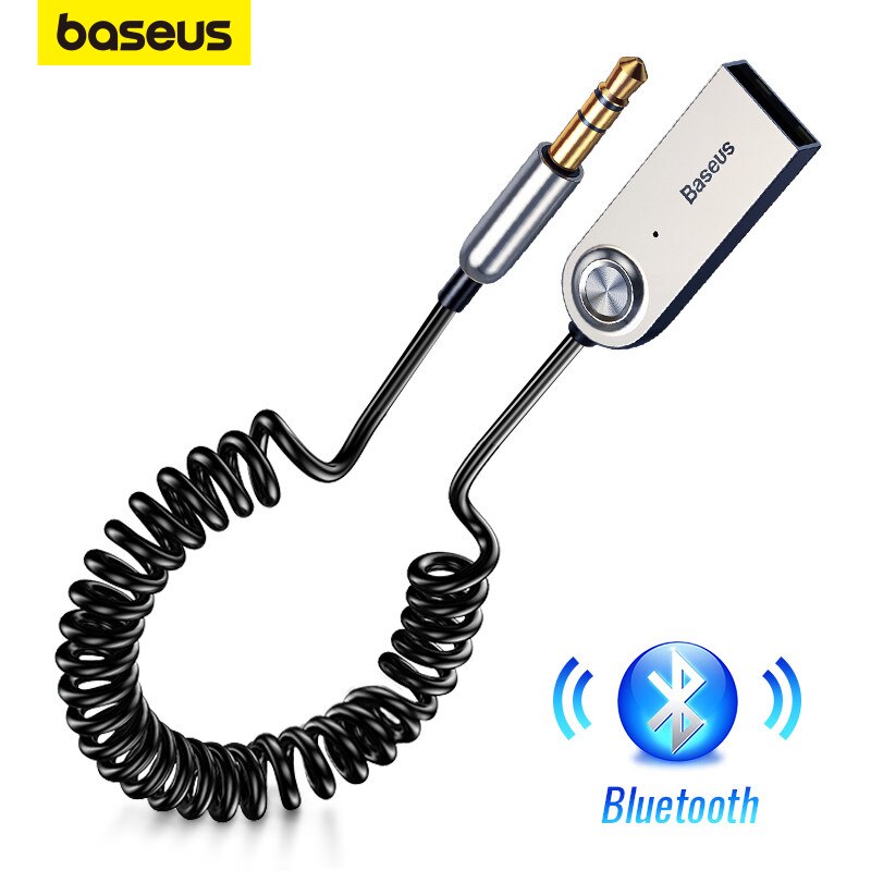 Accessories For Android Tablet - BASEUS อะแดปเตอร์บลูทูธ BA01 AUX USB, อะแดปเตอร์ดองเกิลสำหรับรถแจ็ค3.5มม.
