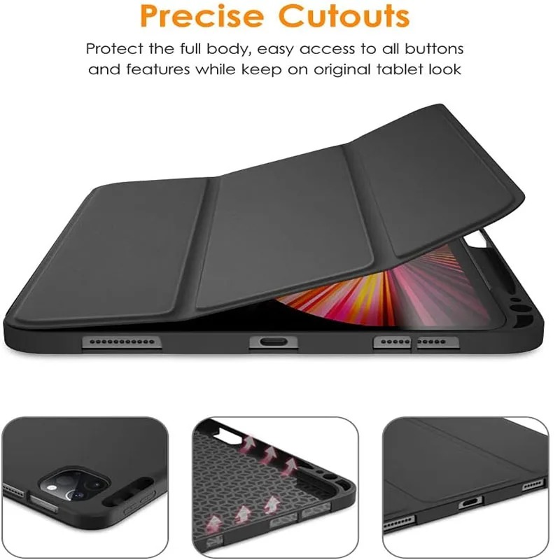 เคสป้องกันแบบตั้งได้สำหรับ Red - Redmi Tablet Accessories บทวิจารณ์และราคา