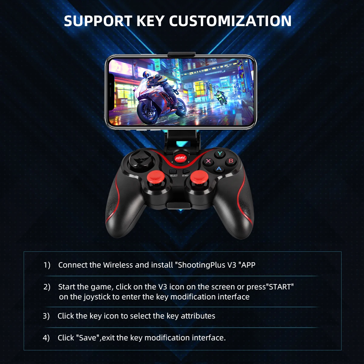 GAMINJA ไร้สายบลูทูธ Gamepad P - Tablet Accessories For Gaming บทวิจารณ์และราคา