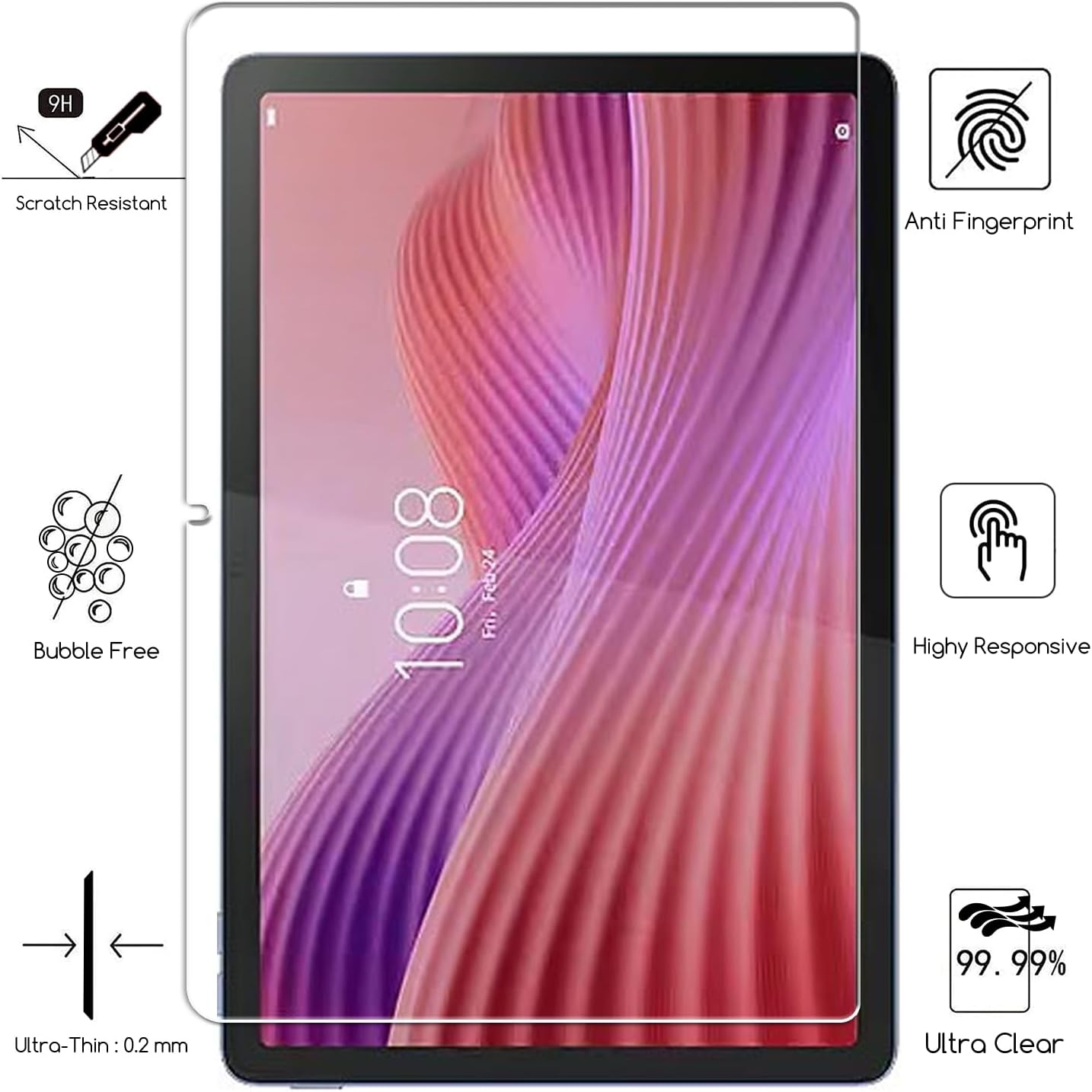 1 PCS 9H กระจกนิรภัยป้องกันหน้ - Teclast Tablet Accessories บทวิจารณ์และราคา