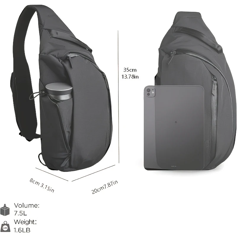 กระเป๋าคาดอกแบบสะพายไหล่ข้างขว - Tablet Shoulder Bag บทวิจารณ์และราคา