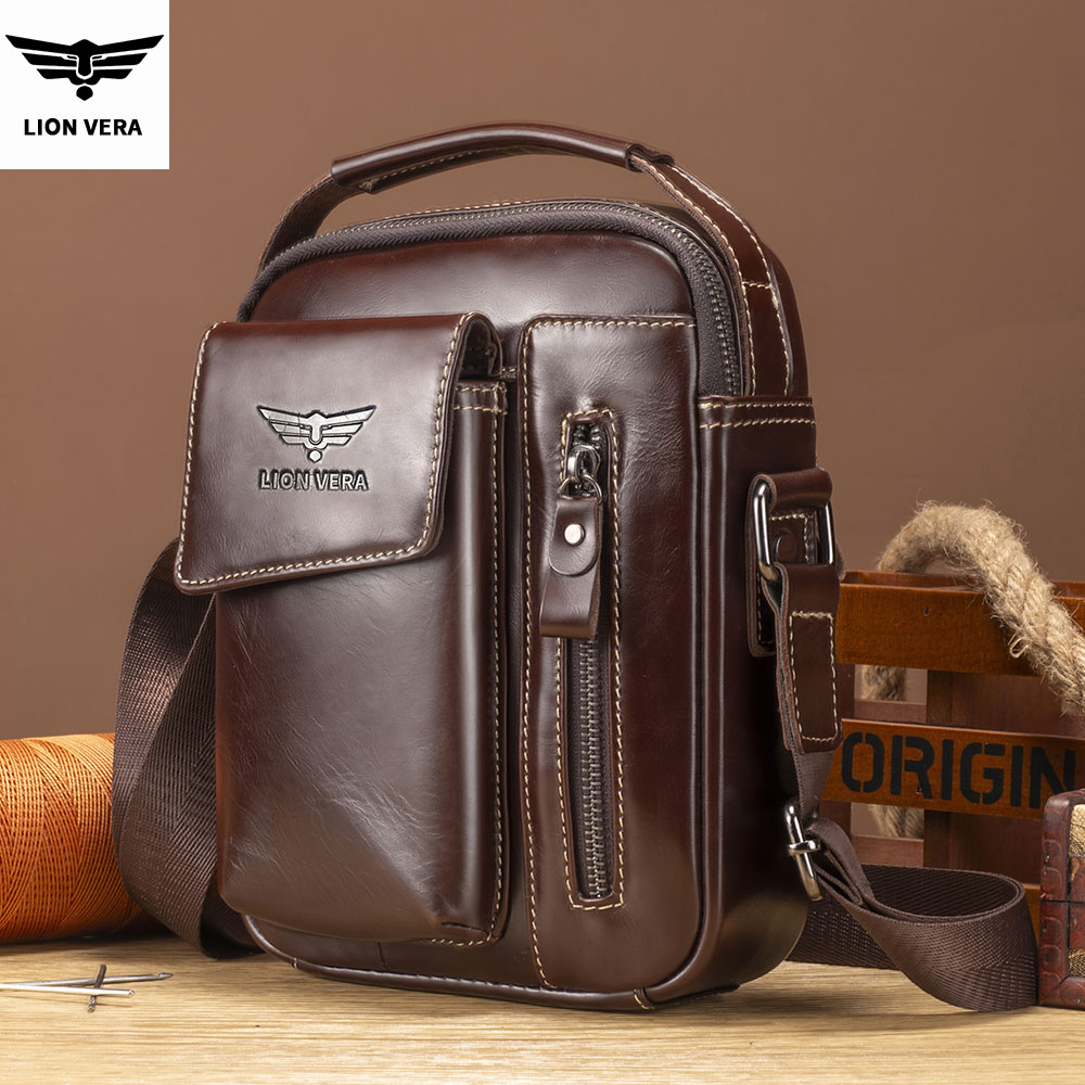 กระเป๋าหนังแท้สำหรับผู้ชาย LIO - Tablet Shoulder Bag บทวิจารณ์และราคา