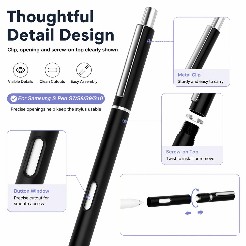 เคสปากกา S Pen ใหม่สำหรับ Sams - Galaxy Tablet Accessories บทวิจารณ์และราคา