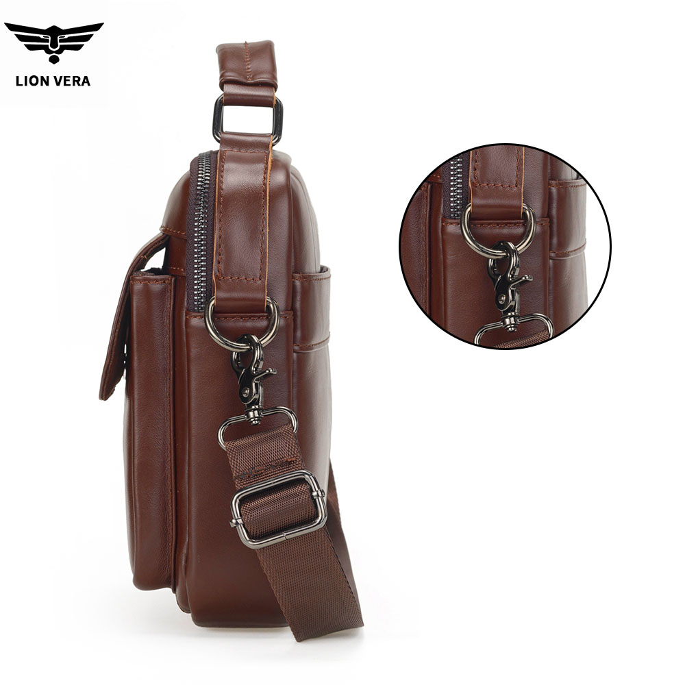 LION VERA กระเป๋าสะพายหนังแท้ส - Tablet Shoulder Bag บทวิจารณ์และราคา